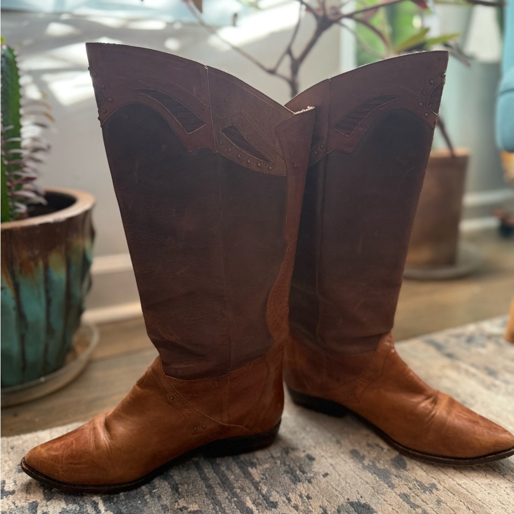 Vintage 1970’s Circle S Brown Leather Western Boots - Picture 5 of 10